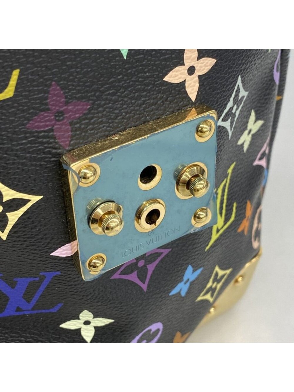 Louis Vuitton Handbag Monogram Multicolor Speedy 30 Noir - Picture 10 of 10